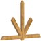 Ekena Millwork Kennewick Rough Sawn Timber Gable Bracket, Western Red Cedar, 96"W x 64"H x 4"D x 6"F, 16/12 Pitch GBW096X64X0406KEN00RWR - alternate 5